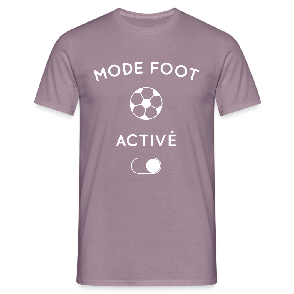 T-shirt Homme - Mode foot activé - mauve gris 