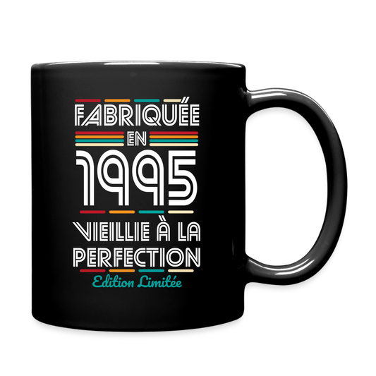 Mug uni - Anniversaire 30 Ans - Fabriquée en 1995 - noir