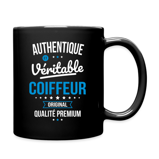 Mug uni - Authentique et véritable Coiffeur - noir