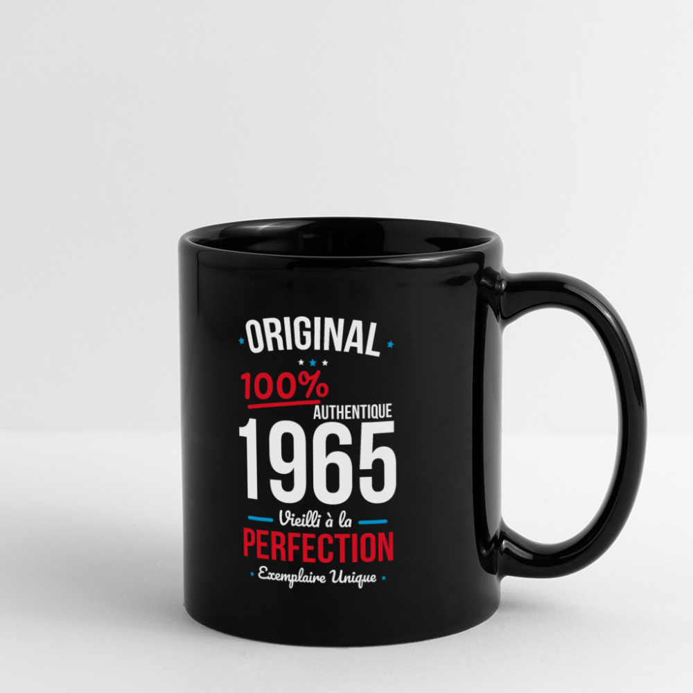 Mug uni - Anniversaire 60 Ans - Original 1965 - noir