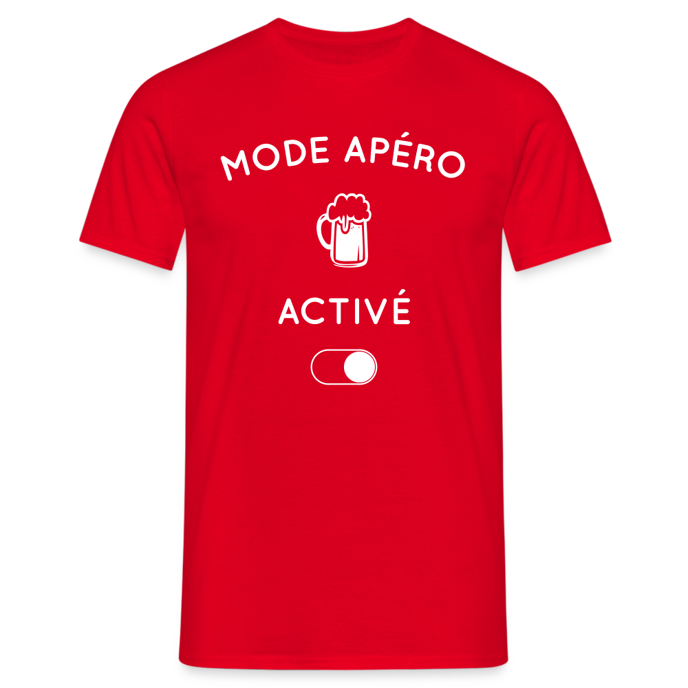 T-shirt Homme - Mode apéro activé - rouge