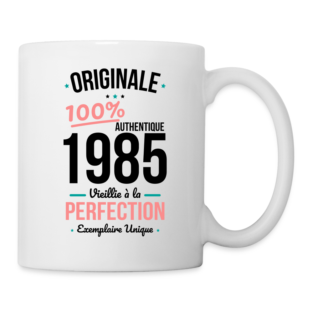 Mug blanc - Anniversaire 40 Ans - Originale 1985 - blanc