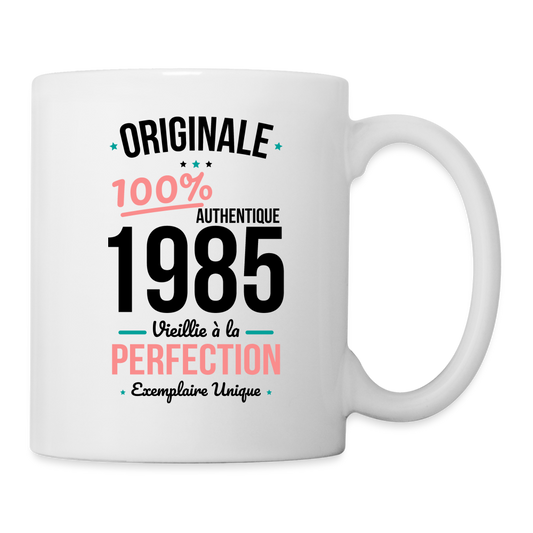 Mug blanc - Anniversaire 40 Ans - Originale 1985 - blanc