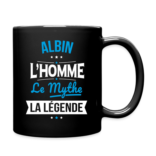 Mug uni - Albin - l'Homme - le Mythe - la Légende - noir