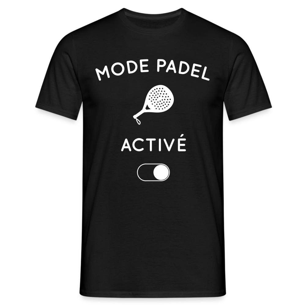 T-shirt Homme - Mode padel activé - noir