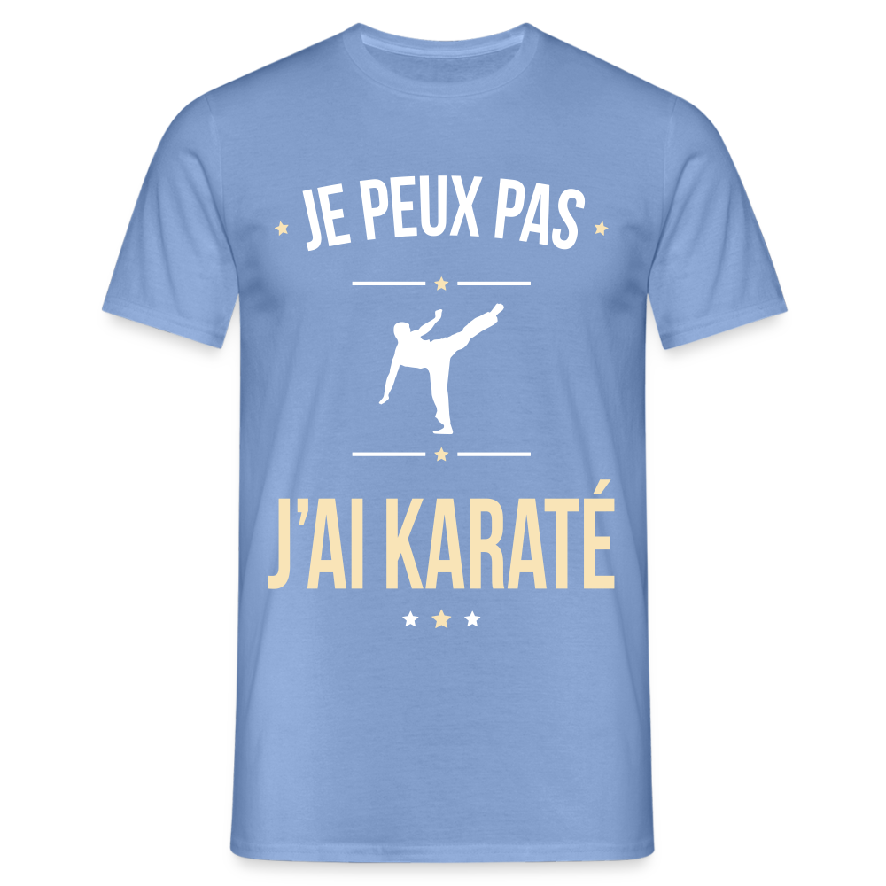 T-shirt Homme - Je peux pas j'ai Karaté - carolina blue