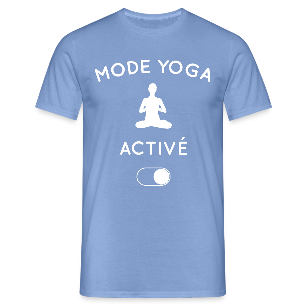 T-shirt Homme - Mode yoga activé - carolina blue