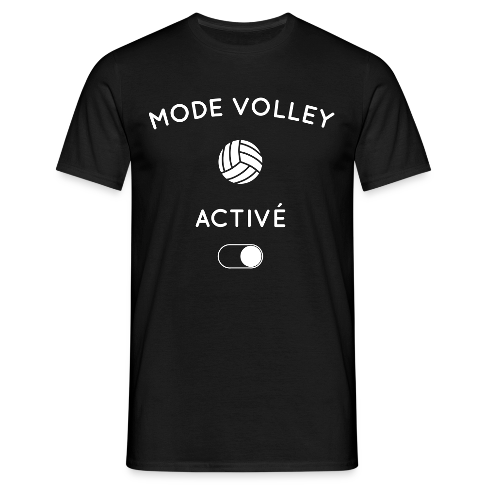 T-shirt Homme - Mode volley activé - noir