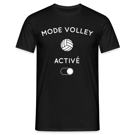 T-shirt Homme - Mode volley activé - noir