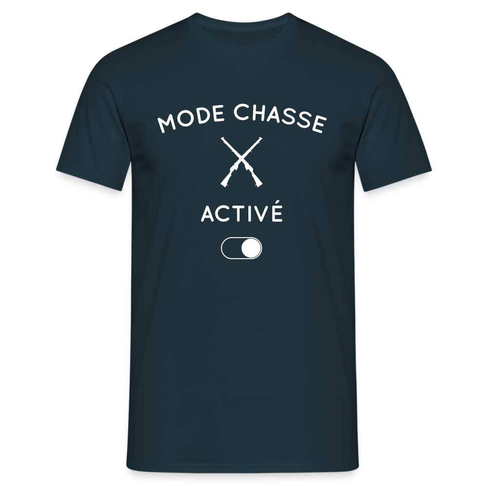 T-shirt Homme - Mode chasse activé - marine