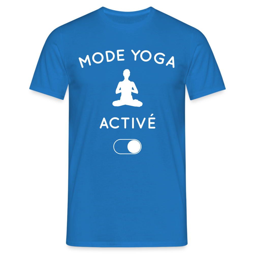 T-shirt Homme - Mode yoga activé - bleu royal