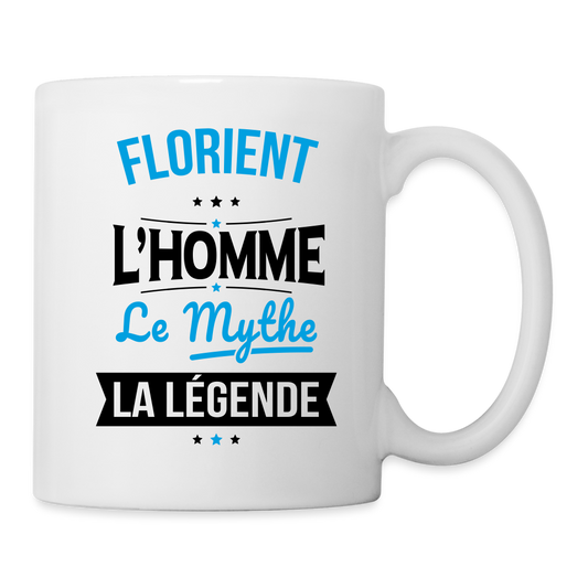 Mug blanc - Florient - l'Homme - le Mythe - la Légende - blanc