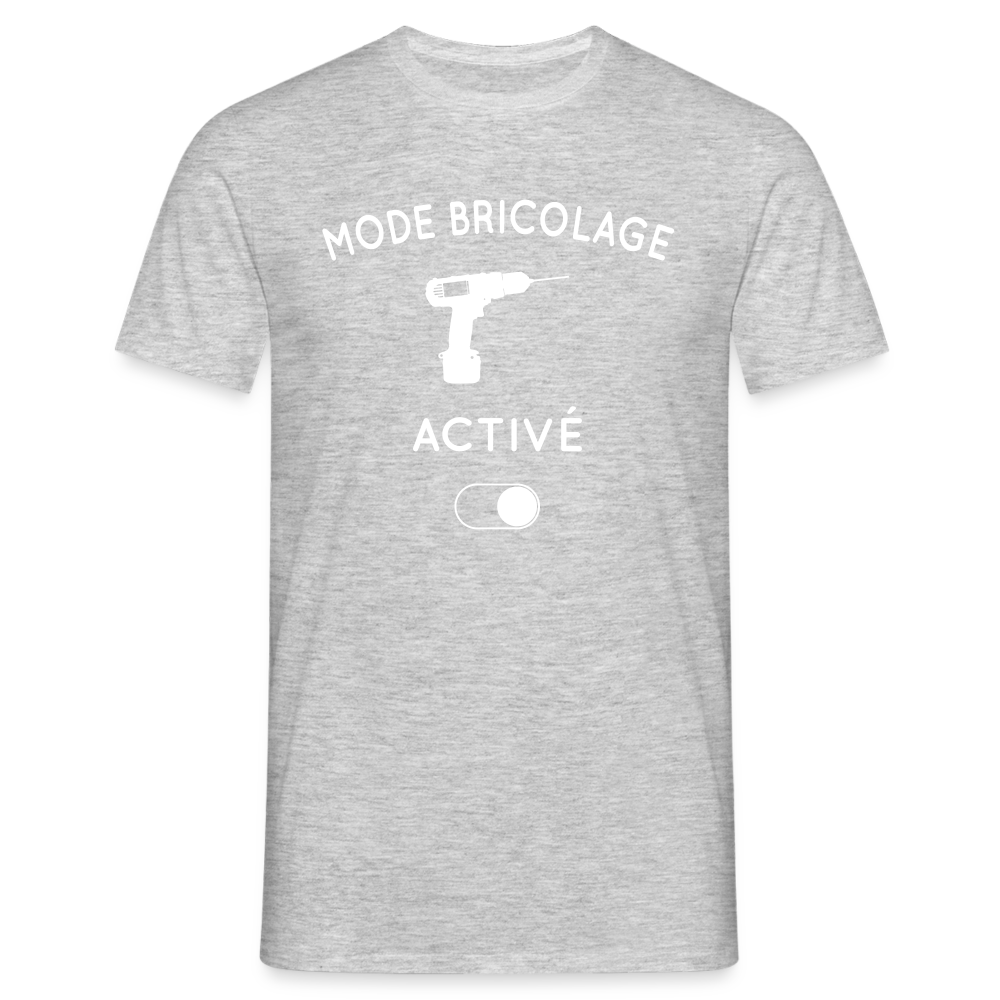 T-shirt Homme - Mode bricolage activé - gris chiné