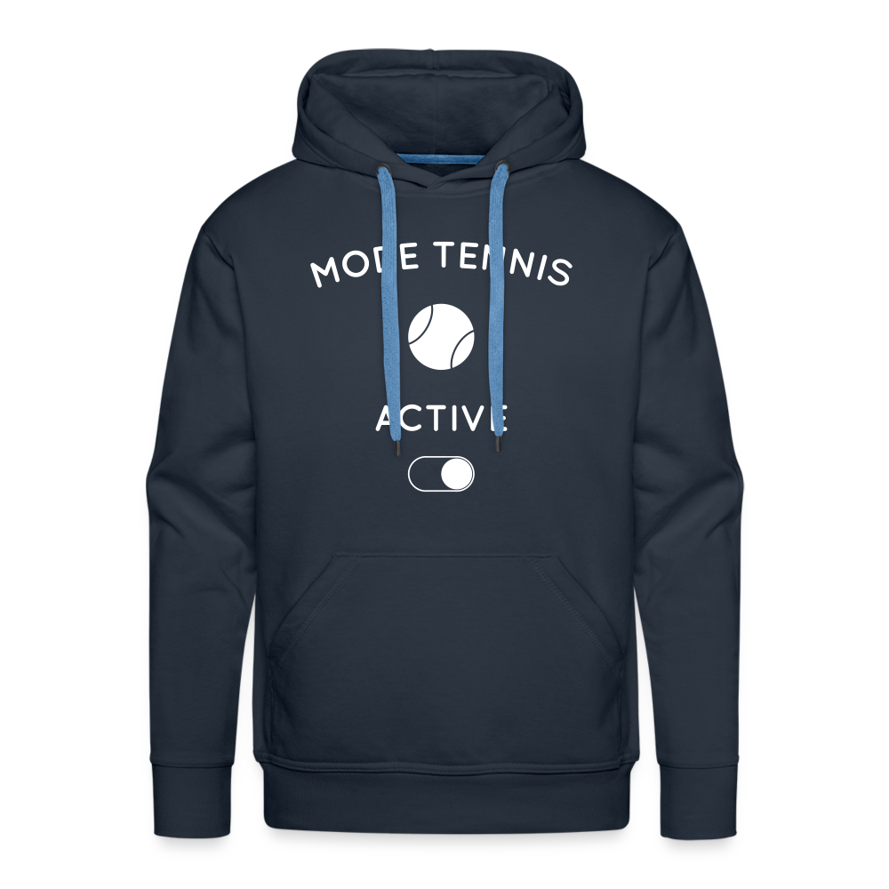 Sweat à capuche Premium Homme - Mode tennis activé - marine