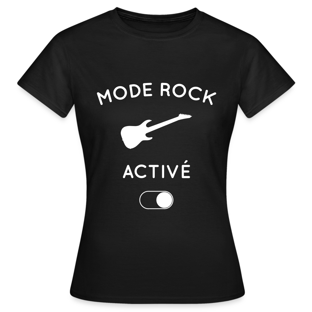 T-shirt Femme - Mode rock activé - noir