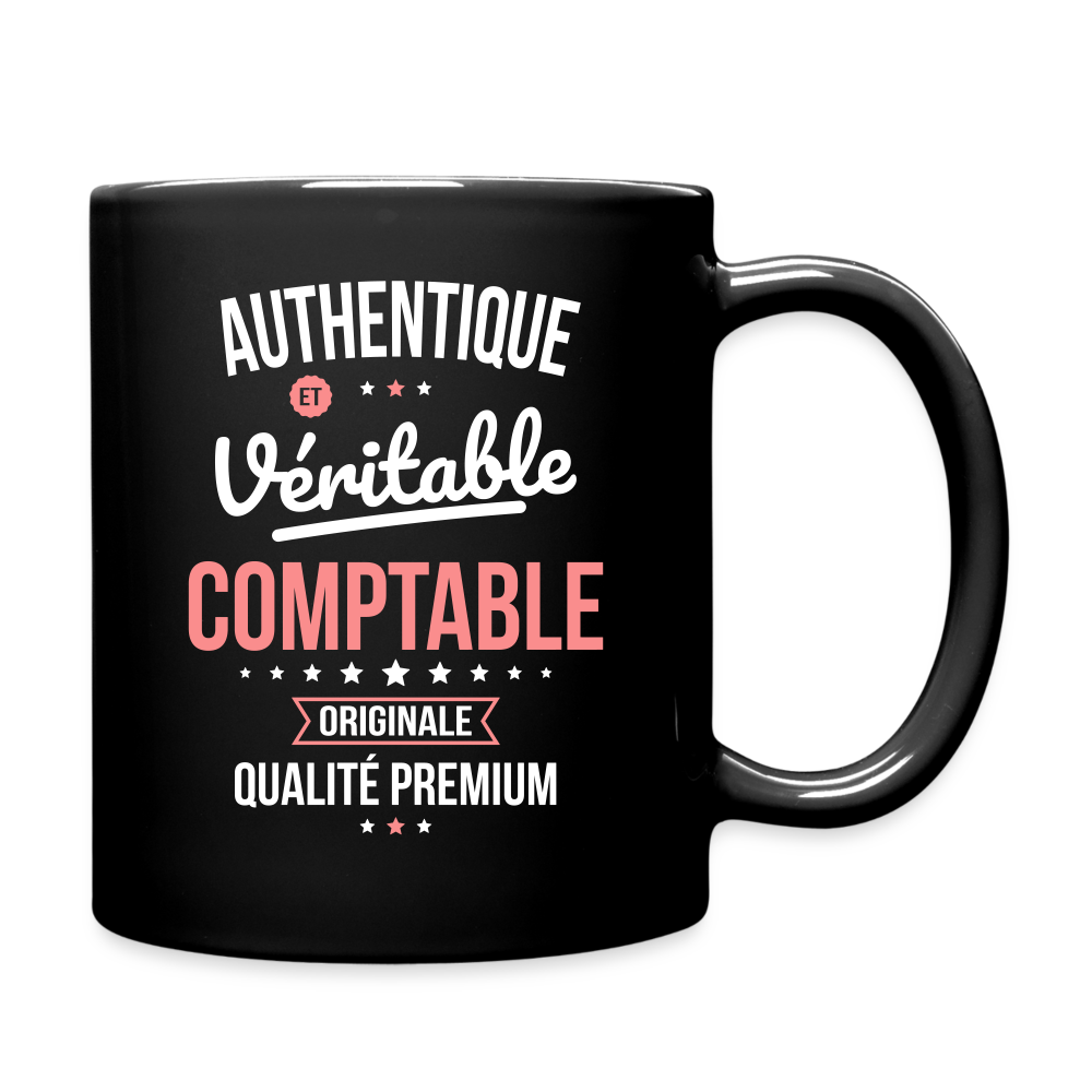 Mug uni - Authentique et véritable Comptable - noir