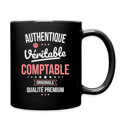 Mug uni - Authentique et véritable Comptable - noir