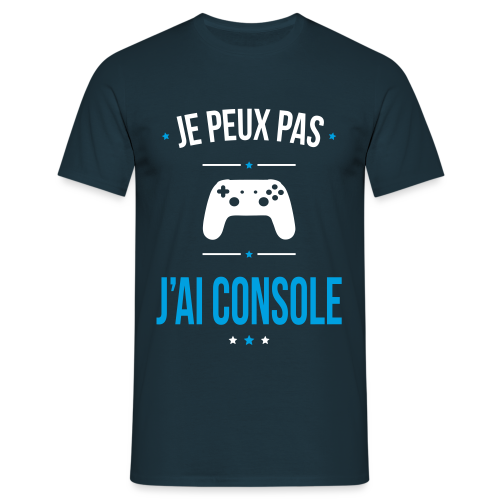 T-shirt Homme - Je peux pas j'ai Console - marine