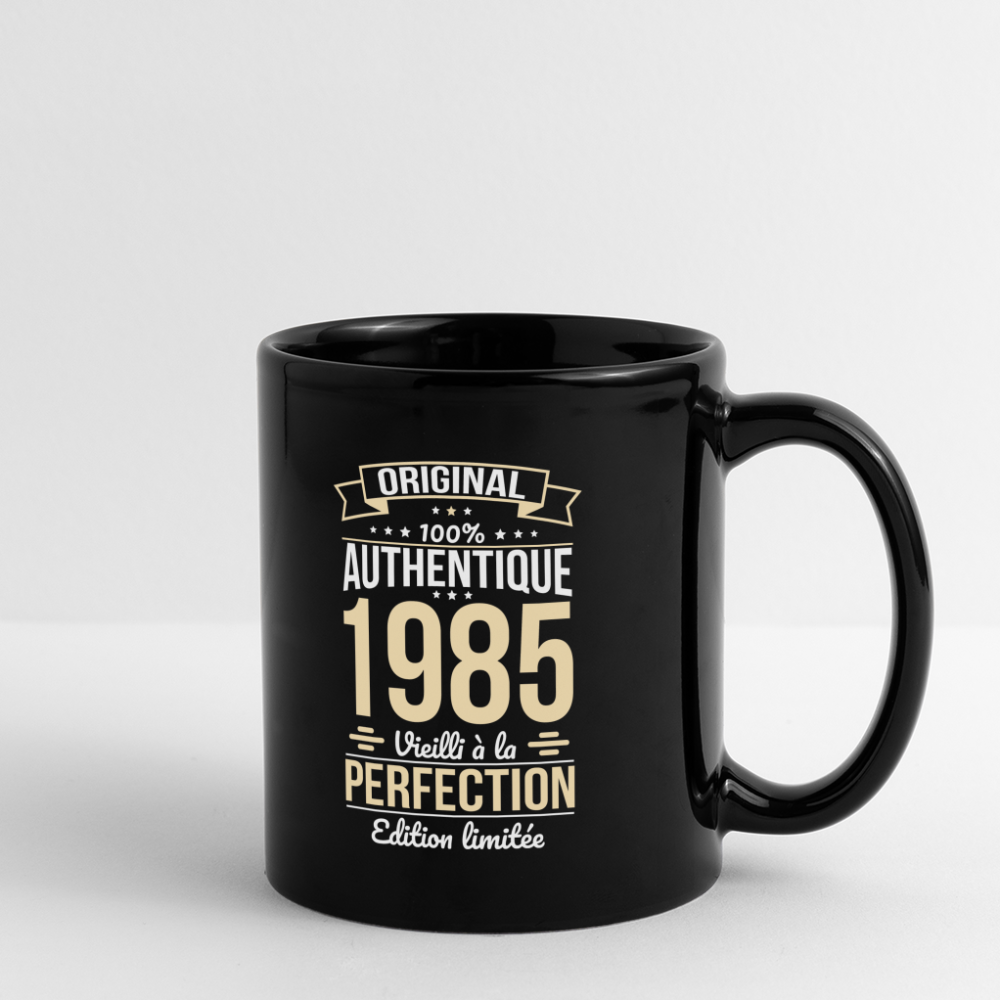 Mug uni - Anniversaire 40 Ans - Original 1985 - noir