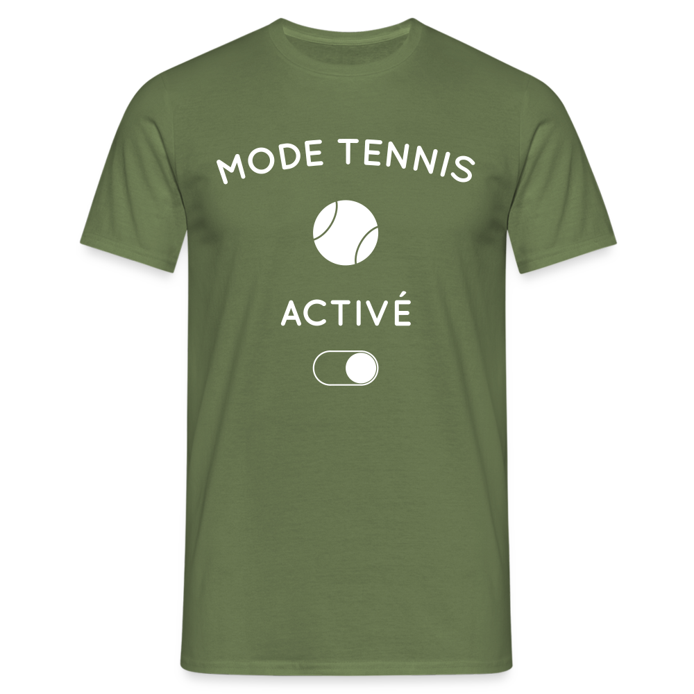 T-shirt Homme - Mode tennis activé - vert militaire