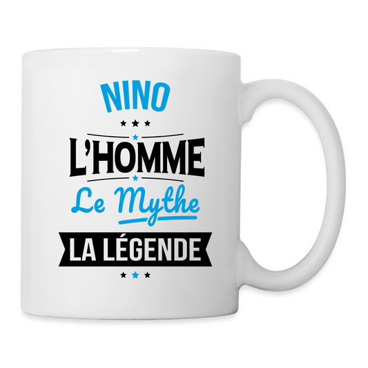 Mug blanc - Nino - l'Homme - le Mythe - la Légende - blanc