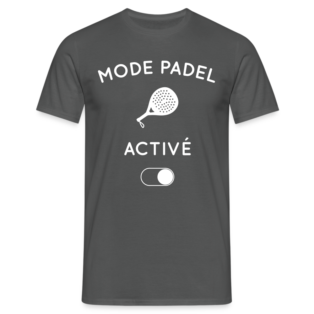 T-shirt Homme - Mode padel activé - charbon