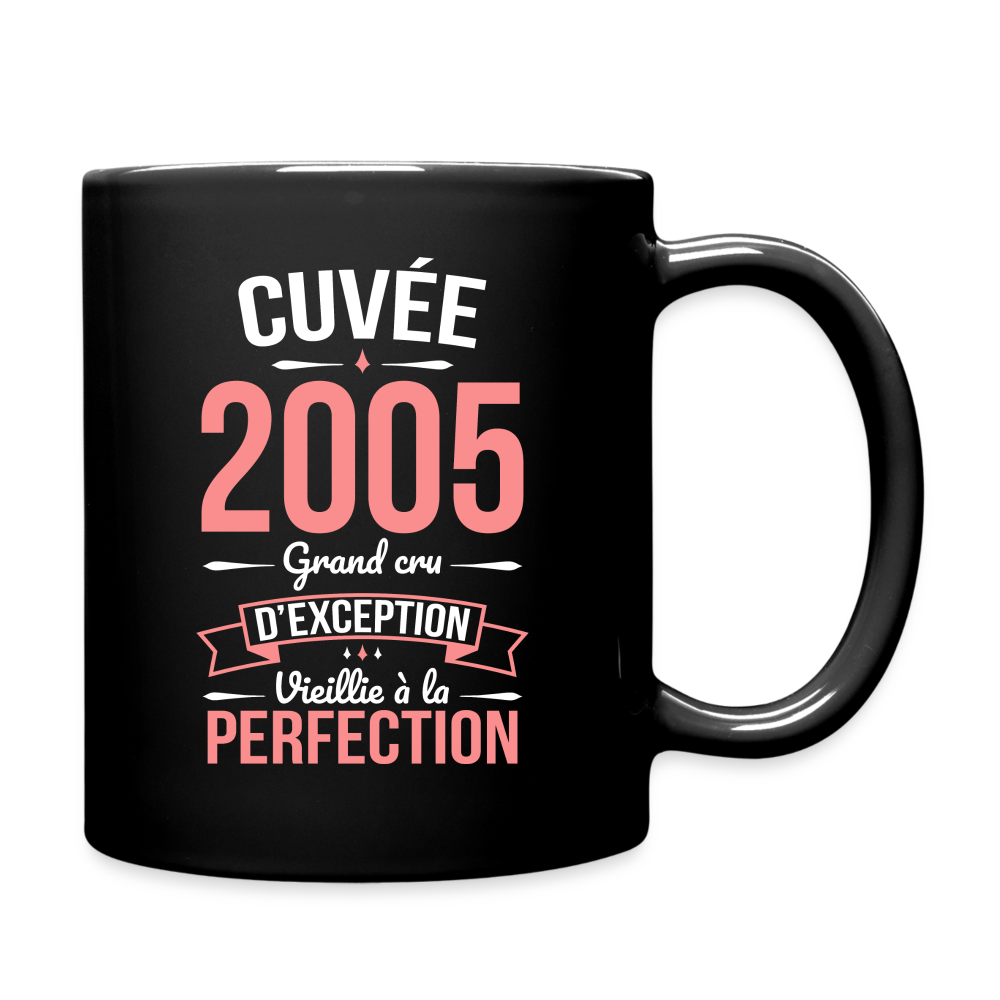 Mug uni - Anniversaire 20 Ans - Cuvée 2005 - noir