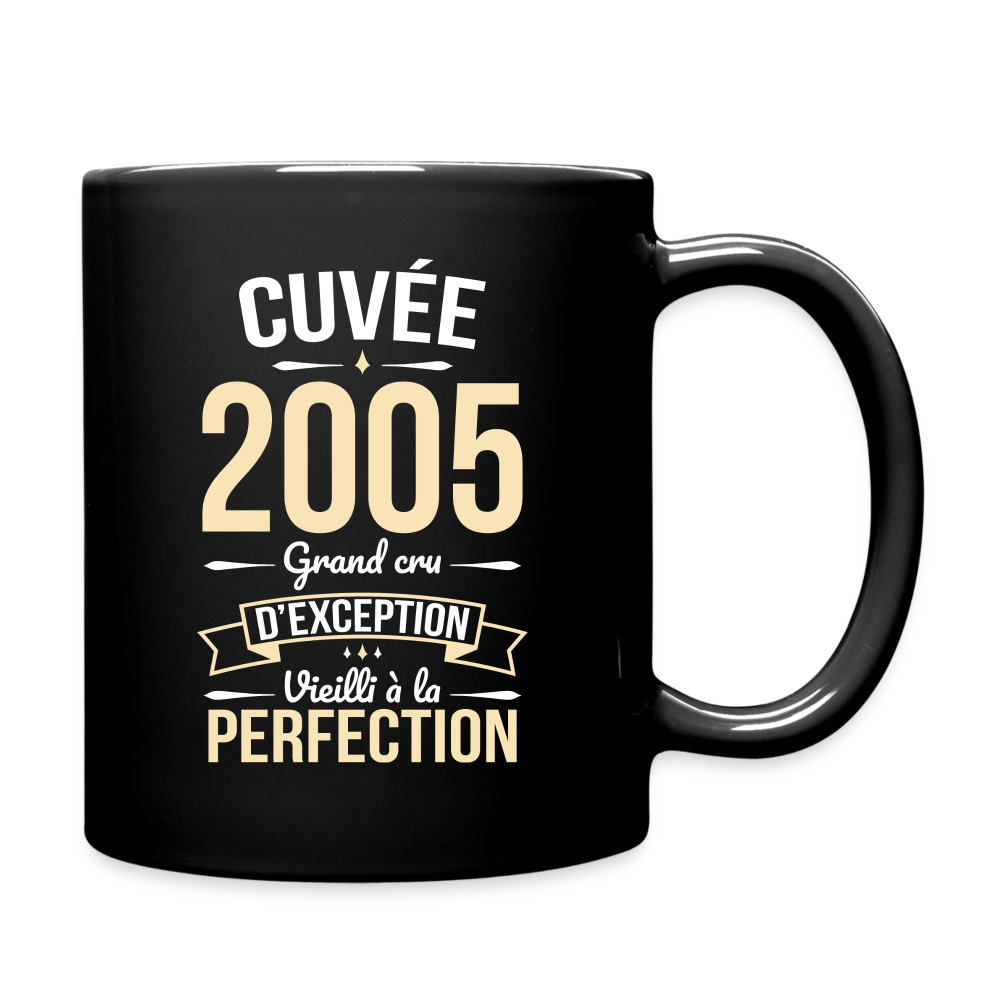 Mug uni - Anniversaire 20 Ans - Cuvée 2005 - noir