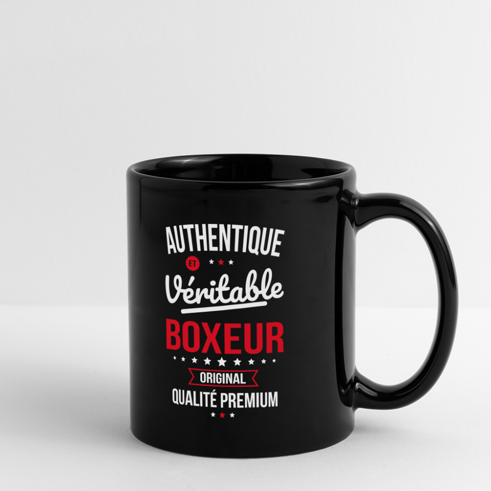 Mug uni - Authentique et véritable Boxeur - noir