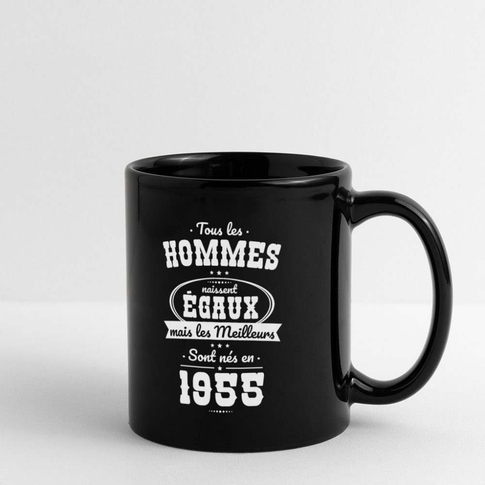 Mug uni - Anniversaire 70 Ans - Les meilleurs sont nés en 1955 - noir