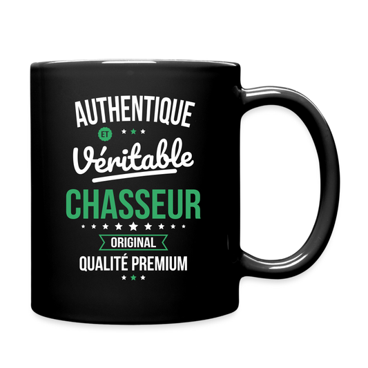 Mug uni - Authentique et véritable Chasseur - noir