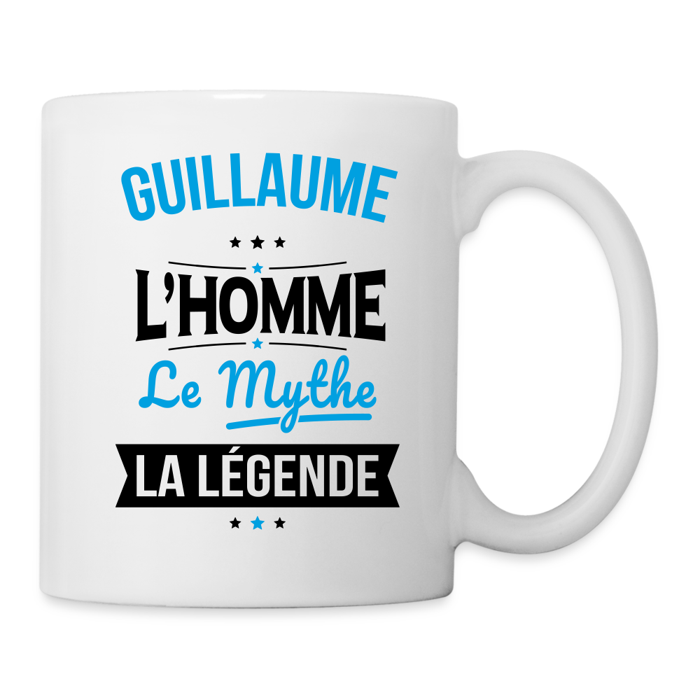 Mug blanc - Guillaume - l'Homme - le Mythe - la Légende - blanc