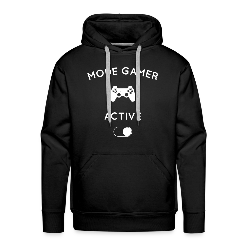 Sweat à capuche Premium Homme - Mode gamer activé - noir