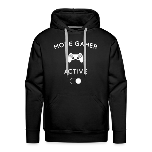 Sweat à capuche Premium Homme - Mode gamer activé - noir