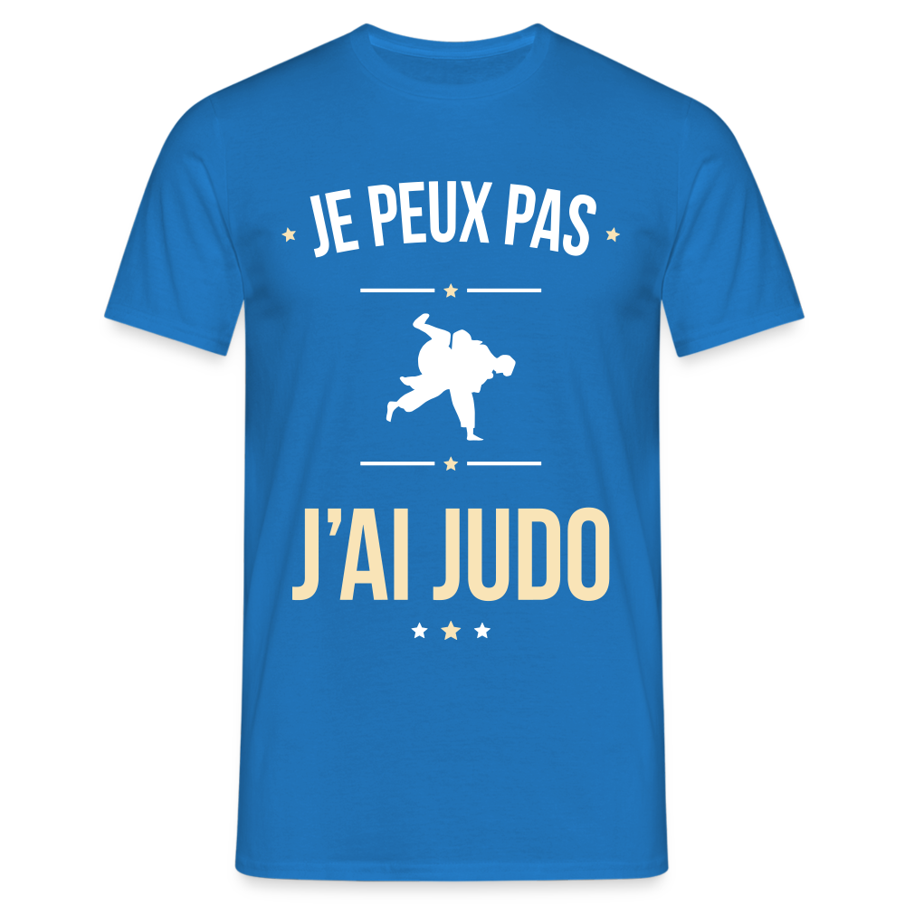 T-shirt Homme - Je peux pas j'ai Judo - bleu royal