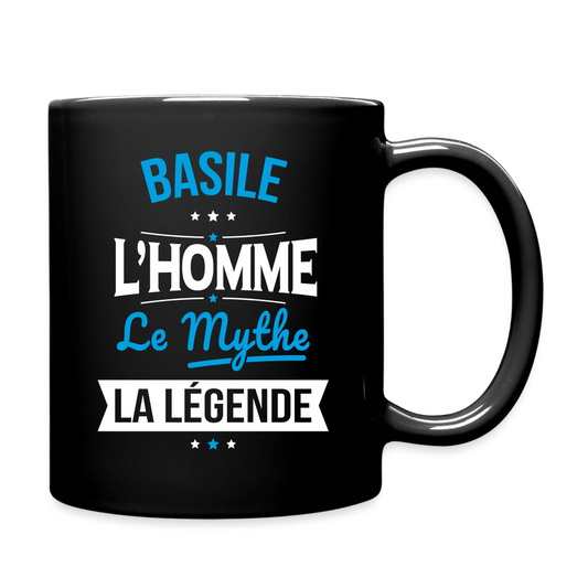 Mug uni - Basile - l'Homme - le Mythe - la Légende - noir