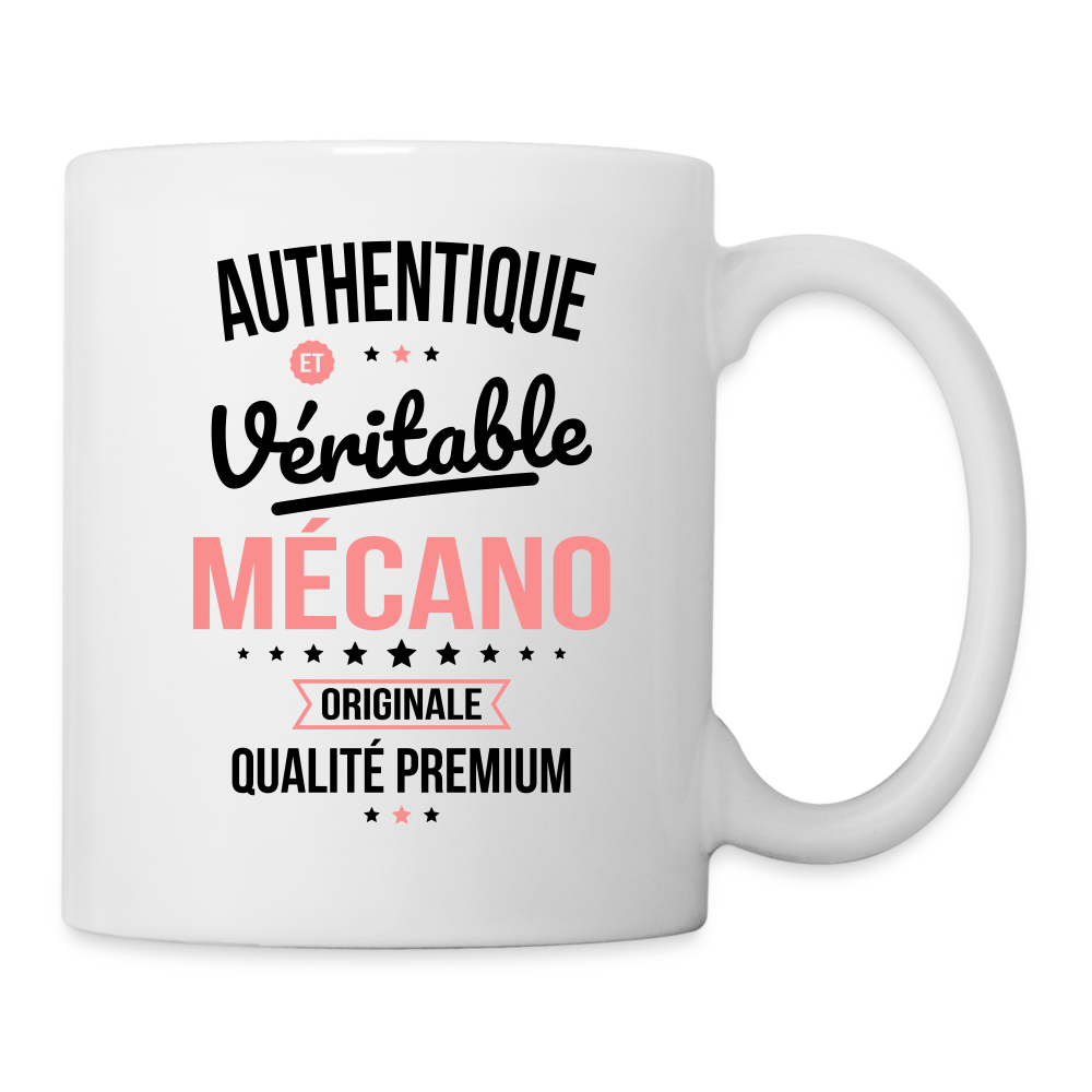 Mug blanc - Authentique et véritable Mécano - blanc