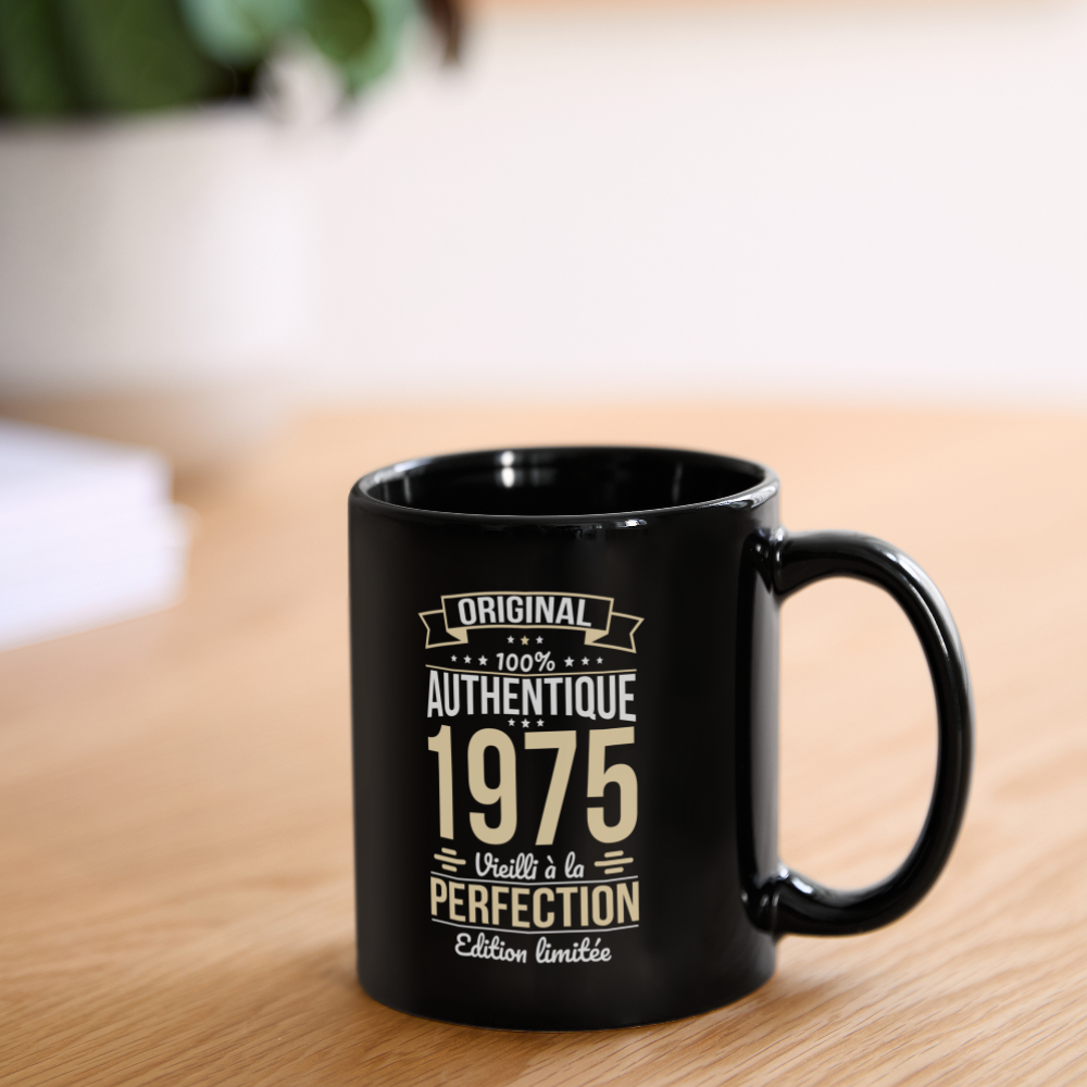 Mug uni - Anniversaire 50 Ans - Original 1975 - noir