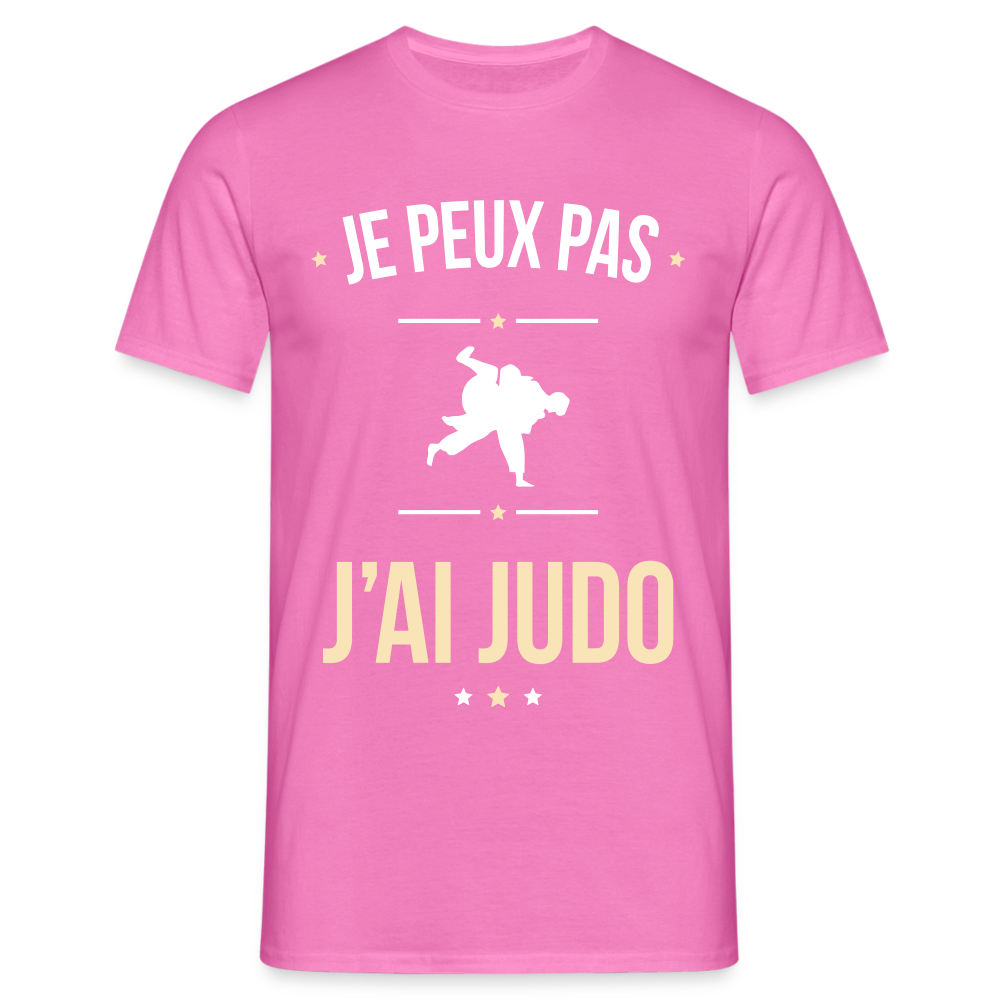 T-shirt Homme - Je peux pas j'ai Judo - rose