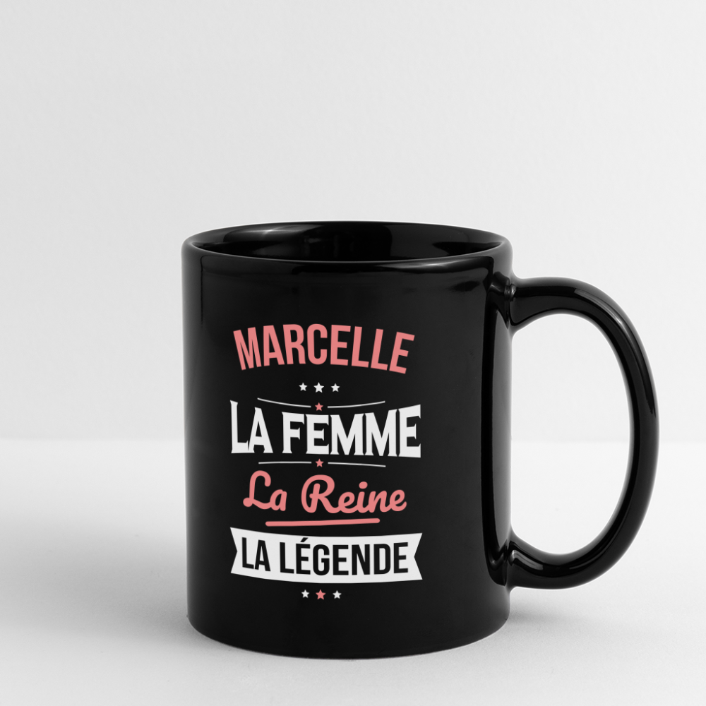 Mug uni - Marcelle - la Femme - la Reine - la Légende - noir