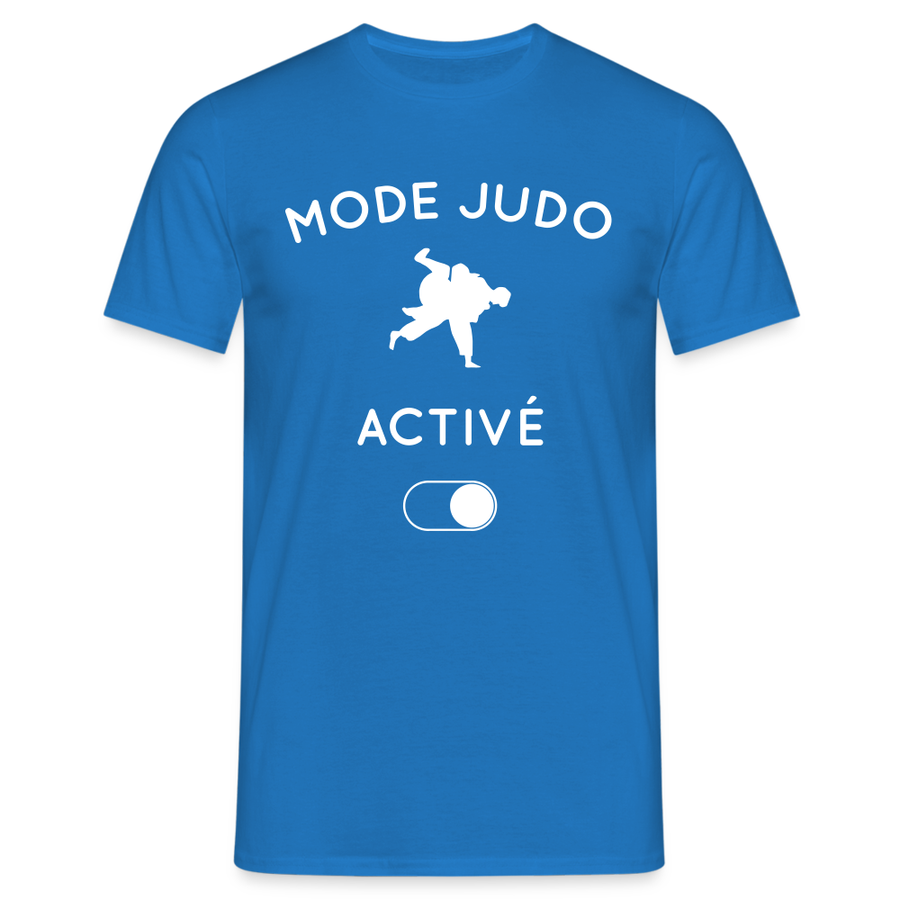 T-shirt Homme - Mode judo activé - bleu royal