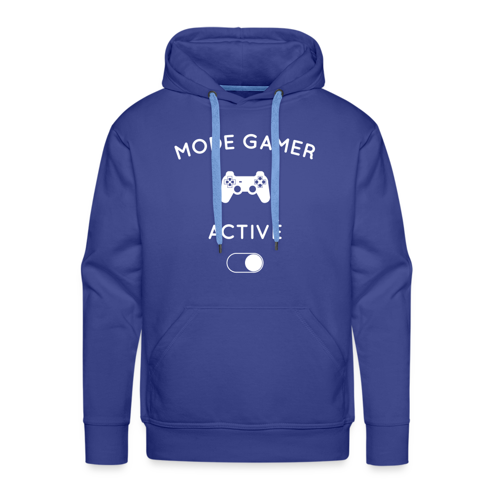 Sweat à capuche Premium Homme - Mode gamer activé - bleu royal