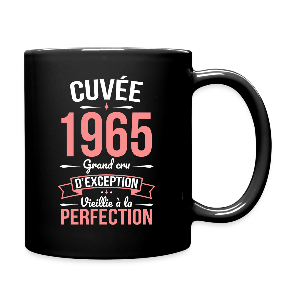 Mug uni - Anniversaire 60 Ans - Cuvée 1965 - noir