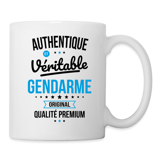 Mug blanc - Authentique et véritable Gendarme - blanc