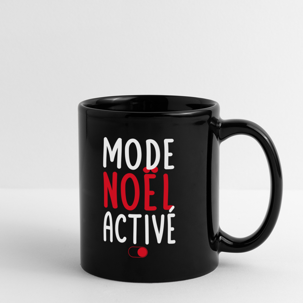 Mug uni - Mode Noël activé - noir