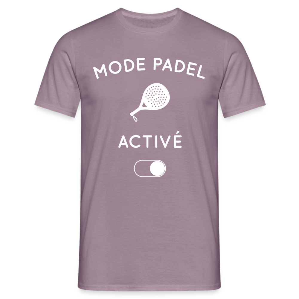 T-shirt Homme - Mode padel activé - mauve gris 