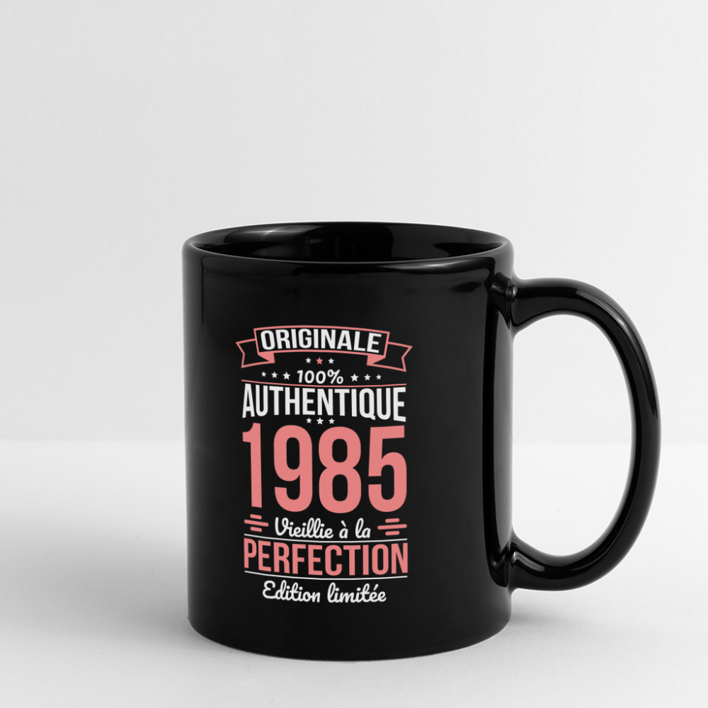 Mug uni - Anniversaire 40 Ans - Originale 1985 - noir