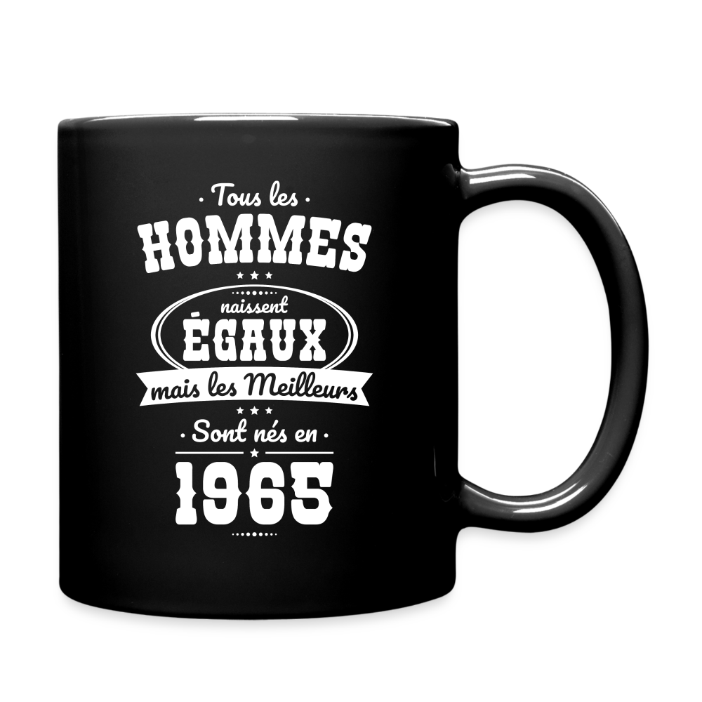 Mug uni - Anniversaire 60 Ans - Les meilleurs sont nés en 1965 - noir