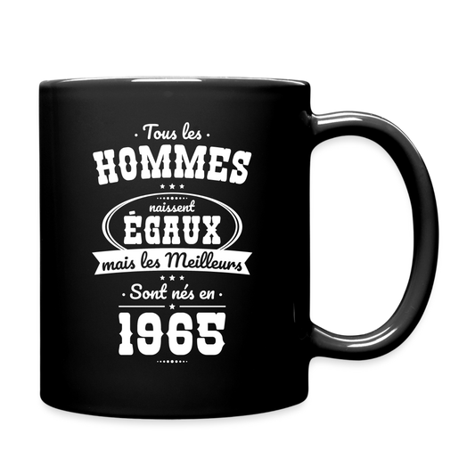 Mug uni - Anniversaire 60 Ans - Les meilleurs sont nés en 1965 - noir