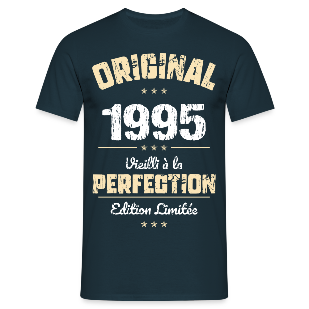 T-shirt Homme - Anniversaire 30 Ans - Original 1995 - marine